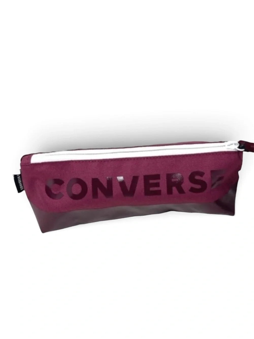 CONVERSE SPEED SUPPLY CASE PENCIL POUCH MAKE UP BAG (Maroon) NWOT